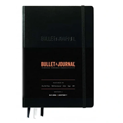 Immagine di LEUCHTTURM1917 Bullet Journal Edition 2, Taccuini Medium (A5), Copertina rigida 120 g/m² Pagina, Puntini, Nero