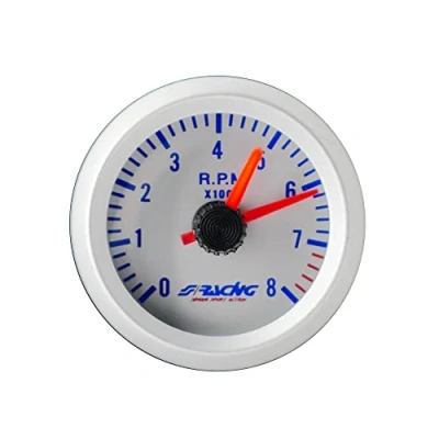 Immagine di Simoni Racing TM/SB Silver line Contagiri 0 8000 RPM, Universale per Auto o Camion, con Display Argento Retroilluminato