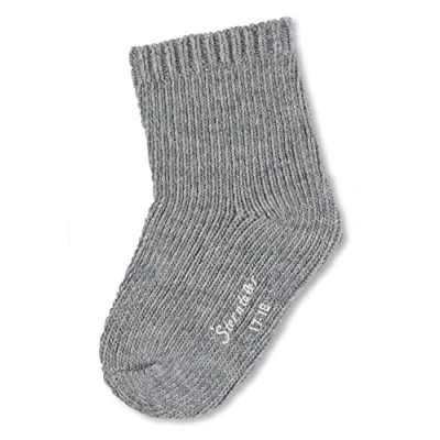 Immagine di Sterntaler Calzini in Lana Tinta Unita Calze per Bambini, Argento Melange, 22 Unisex Bimbi