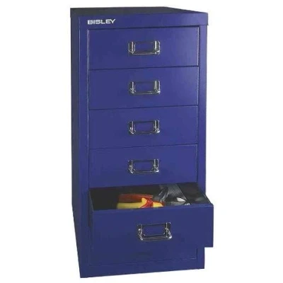Immagine di BISLEY MultiDrawer, Serie 29, DIN A4, 6 cassetti, Metallo, 355 Argento, 38 x 27.9 59 cm