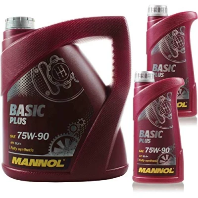 Immagine di 6 litri Original MANNOL Olio per ingranaggi Basic Plus 75W 90 API GL 4+ Gear Oil