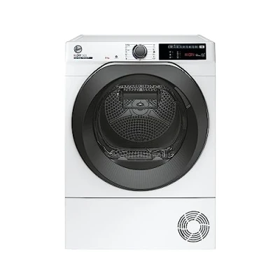 Immagine di Hoover H DRY 500 NDE H9A2TSBEXS S Asciugatore a pompa di calore, A++, 9 kg/WiFi + Bluetooth/AquaVision/portascarpe/mascherina con simbolo
