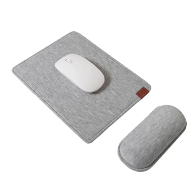 Immagine di SenseAGE Ingrandisci mouse pad e set di poggiapolsi, tappetino ergonomico per con base antiscivolo tastiera comodo una facile digitazione sollievo dal dolore, Grigio Fumo