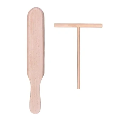 Immagine di BOBOZHONG Stendi Crepes in Legno,2 Pezzi distributore,Crepes Spatola,Crepe Spreader,Distributore per crepemaker,per Pancake