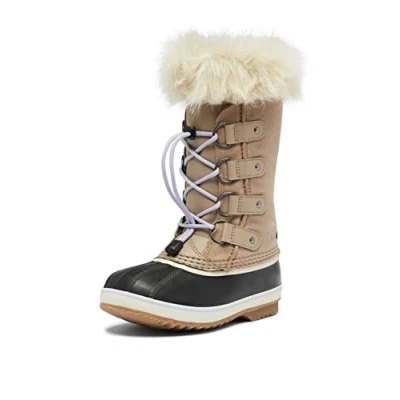Immagine di Sorel Joan Of Arctic Boot WP, Stivali da Neve Invernali, Unisex Bambini e ragazzi, Omega Taupe/Gum 2 2023, 33 EU
