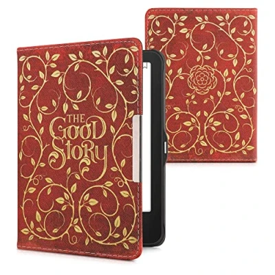 Immagine di kwmobile Custodia eReader Compatibile con Tolino Vision 1/2 / 3/4 HD Cover eBook Reader Flip Case giallo/arancione/rosso C&#039;era una volta