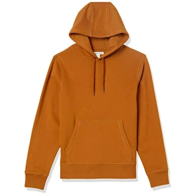 Immagine di Amazon Essentials Felpa con Cappuccio in Pile (Disponibile nelle Taglie Big &amp; Tall) Uomo, Arancio Ruggine, XS