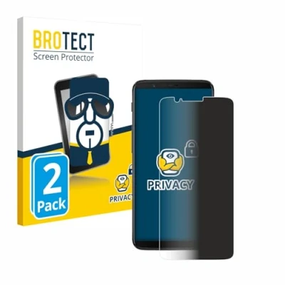 Immagine di brotect (2 Pezzi Pellicola Privacy per OnePlus 5T [Anti Spy, Protettiva Chiara, Blue Light Filter]
