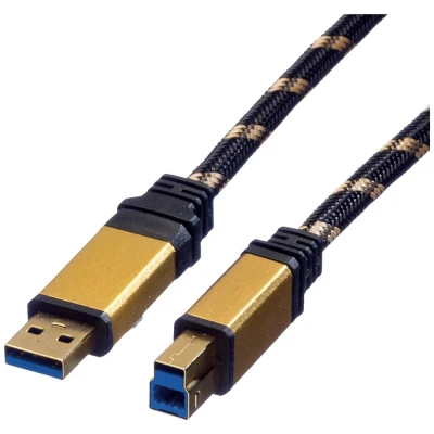Immagine di Roline Cavo USB 3.2 Gen1 (USB 3.0) Spina A, B 0.80 m Multicolore Schermato 11.02.8900
