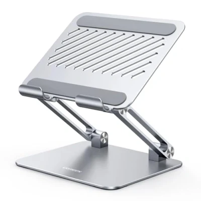 Immagine di UGREEN Supporto per Tablet da 4,7&quot; a 12,9&quot; Universale, Porta Cellulare Tavolo Regolabile Pieghevole, iPad 2022, MatePad, Galaxy Tab, Xiaomi Pad, iPhone 16 Plus Pro Max, Argento