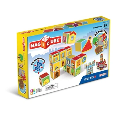 Immagine di Geomag Castles &amp; Homes Gioco di Costruzione con Cubetti Magnetici, Multicolore, PF.331.144.00
