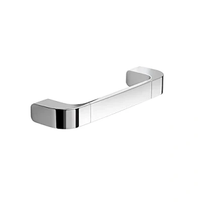 Immagine di Gedy Outline Porta asciugamani bagno cromo 25 cm, Misure: 3X25,1X7 CM &amp; 0,995 KG, salviette in ottone, Cromall, resine termoplastiche, acciaio inox, Design Simone Micheli