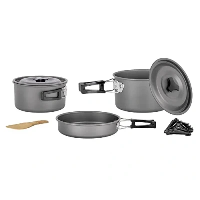 Immagine di BRUNNER 0802026N Set Pentole Popote Outdoor in Alluminio Packpot Ultralite 20, per 4/5 Persone