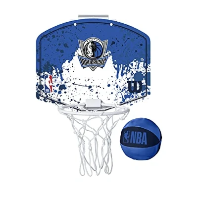 Immagine di Wilson Team, Mini Basketball Set Uomo Nba Team Hoop Dalmav Original Colors, ONE SIZE