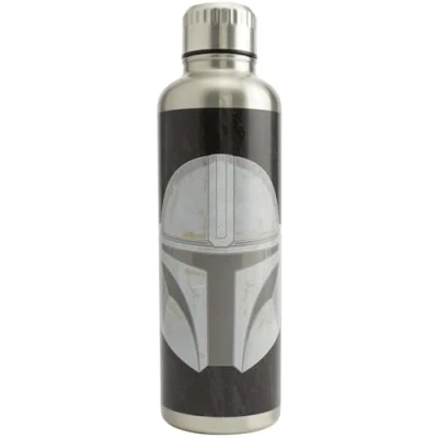 Immagine di Paladone PP7361MAN The Mandalorian Borraccia in Metallo, Acciaio Inox