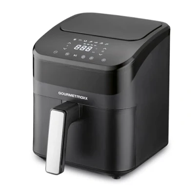 Immagine di GOURMETmaxx Friggitrice digitale ad aria calda 4L Airfryer con timer e touch screen funzioni programmi versatili a risparmio energetico, quasi senza olio Mini