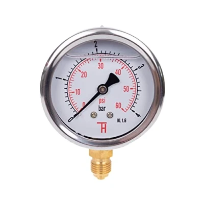 Immagine di THERMIS Manometro (0 4 bar) Resistente agli urti G 1/4 connettore dal basso 63 mm 304G