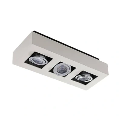 Immagine di Plafoniera &#039;Vince&#039; dimmerabile (Moderno) colore Bianco, in Alluminio ad es. Corridoio (3 luci, GU10) di Arcchio plafoniera, lampada