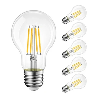 Immagine di LVWIT Lampadine LED E27 Luce Calda 2700K, Lampadina 11W Equivalenti a 100W, 1521LM, Filamento A60 Stile Vintage Retrò, Risparmio Energetico, Non Dimmerabile, Pacco da 6 Unità