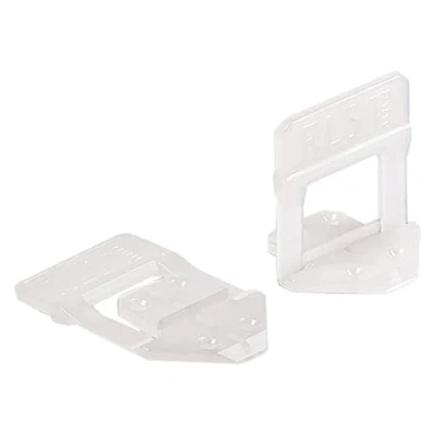 Immagine di BASE LIVELLANTE CON FERITOIA PER CUNEO H. mm 12 fuga 1.0 cf. 300 pz DP.102541 In plastica. Supporto distanziatore che permette l&#039;inserimen