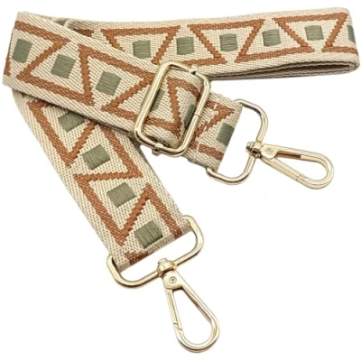 Immagine di Tracolla Colorate per Borse Donna Cinghia della Borsa Larga Marrone Verde, Regolabile con Gold Moschettone, Durevole Crossbody Borsa, Borsetta, DIY Spalla Accessori Ragazze, 1112