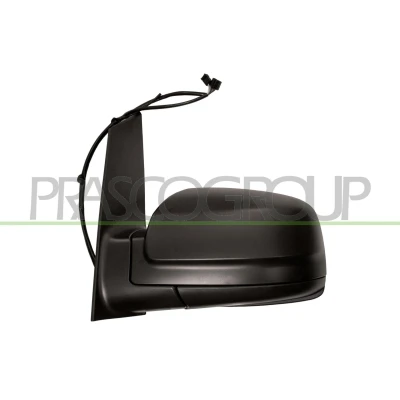 Immagine di Specchio retrovisore esterno Prasco ME9107314 Sx nero elettrico termico, regolabile dall&#039;interno, ribaltabile/ripiegabile elettricamente