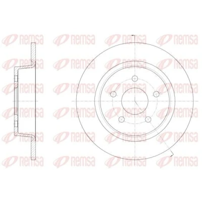Immagine di REMSA 61459.00 Disco freno Assale posteriore 279,8, 279,8 11 5 pieno FORD: KUGA 2, C Max Transit Connect V408 Van