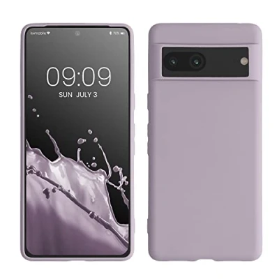 Immagine di kwmobile Custodia Compatibile con Google Pixel 7 Cover Back Case per Smartphone in Silicone TPU Protezione Gommata lavanda