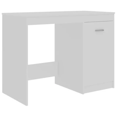 Immagine di vidaXL Scrivania Mobile Porta PC Scrittoio Tavolo Lavoro per Computer Arredi Interni Casa Studio Ufficio Bianco 100x50x76 cm in Multistrato