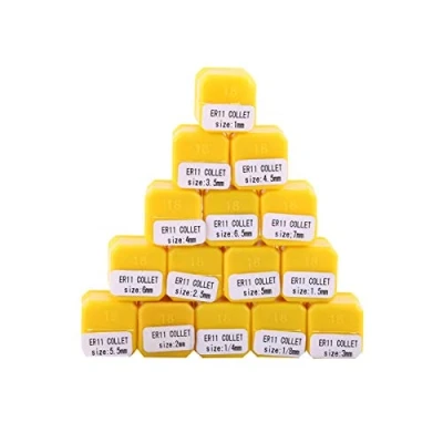 Immagine di Jeanoko 15pcs Spring Collet Set ER11 Portautensili per tornio con pinza incisione da macchina CNC e utensile