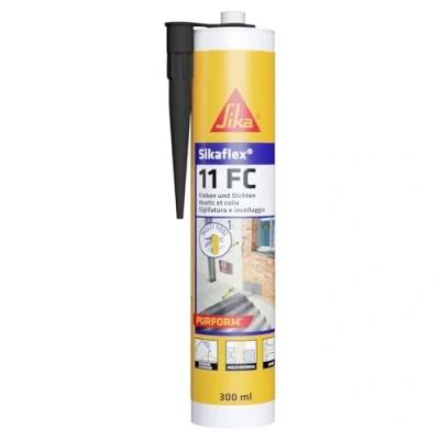Immagine di Sika Sikaflex 11 FC Purform, Nero Adesivo universale elastico Sigillante Per giunti e materiali edili interni ed esterni 300ml