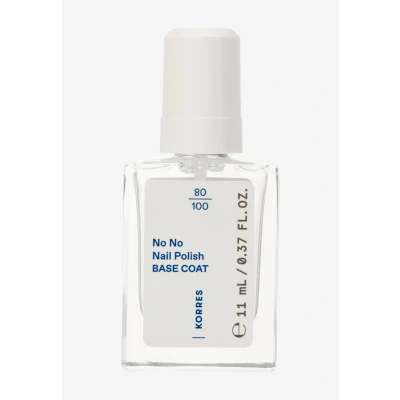 Immagine di KORRES No Nail Polish base Coat smalto vegana 10 free, per un risultato a lunga tenuta, resistente alle scheggiature, 11 ml unghie curate in modo naturale senza sostanze nocive