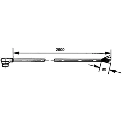 Immagine di HELLA 8KA 562 671 002 Condotto raccordo, Specchio esterno