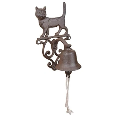 Immagine di Esschert Design DB82 Rustico in ghisa Campanello Cat