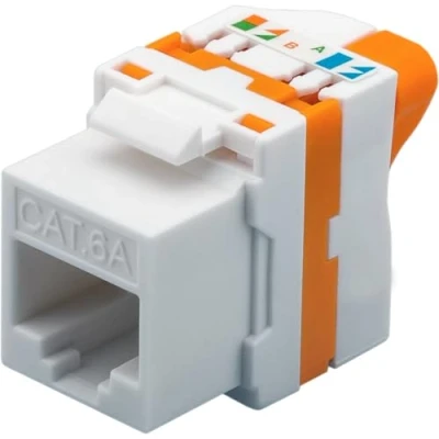 Immagine di Techly Professional 028580 Frutto Keystone RJ45 Cat.6A UTP Tooless Bianco