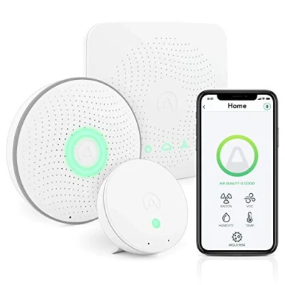 Immagine di Airthings House Kit, sistema di monitoraggio della qualità dell&#039;aria interna e Radon, multi room