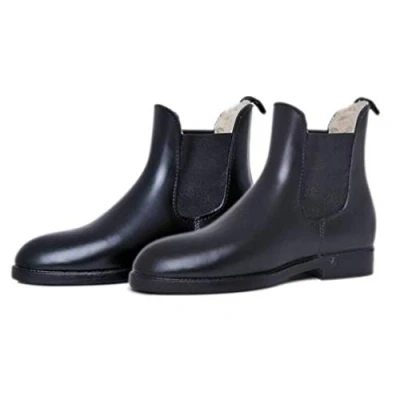 Immagine di HKM Jodhpurgummistiefel Soft/Weit mit Teddyfutter9100 Schwarz40, Pantaloni Unisex Adulto, 9100 Schwarz, 40 EU