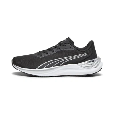 Immagine di Puma Electrify Nitro 3 Scarpe running neutre, Uomo, Taglia: 48.5, Black/silver Tessuto / sintetico