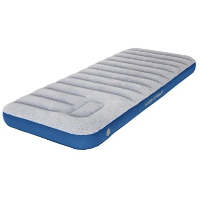 Immagine di High Peak Cross Beam Single XL, Materasso Gonfiabile Unisex Adulto, Grigio Chiaro/Blu, 195 x 75 20 cm