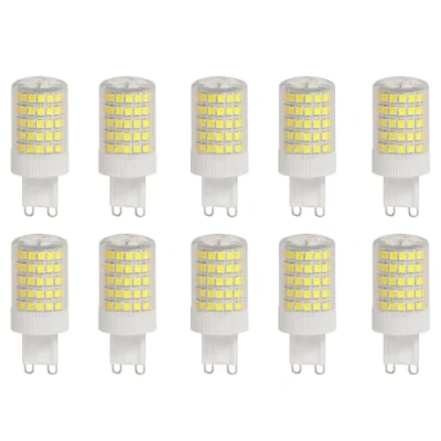 Immagine di WULUN G9 10W lampadina LED, bianco freddo, 6000K, equivalente 100W alogeno, 93Pz 1000 LM, angolo di fascio a 360, super luminoso, CA 220V 240V, senza sfarfallio non dimmerabile, confezione 10