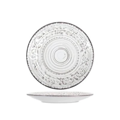 Immagine di H&amp;h courtyard set 6 piatti frutta bianchi cm 21