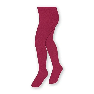 Immagine di STEVEN Collant in cotone liscio e per bambini/Altezza 68 cm 158 cm/Perfetto i giorni più freddi/Coprenti/Calzamaglia bambini/Unisex/Età 0 11/Vino rosso/104 110