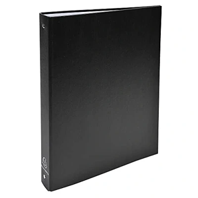Immagine di Exacompta 51371E 1 Raccoglitore Rigido Foderato Polipropilene 4 Anelli Tondi 30 mm Dorso 40 Dimension Esterne 26x32 cm per Formato A4 Colore Nero
