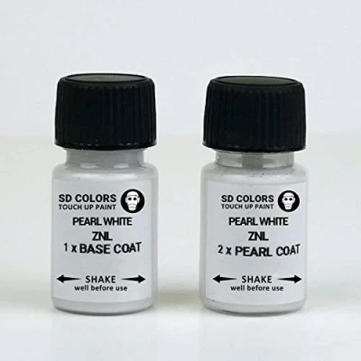Immagine di SD COLORS Kit di riparazione penna per ritocco ZNL, 15 ML, colore bianco perlato (Just Paint)