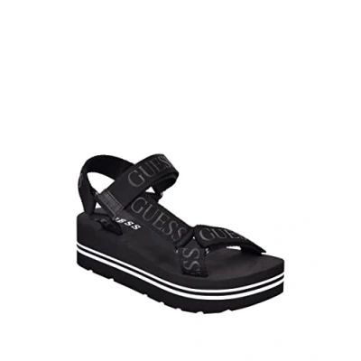 Immagine di Guess Avin, Sandali con Zeppa Donna, Nero, 37.5 EU