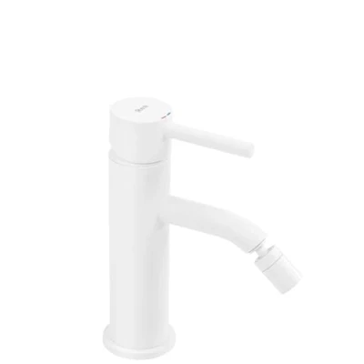 Immagine di Rea Rubinetto da bidet Lungo White Miscelatore monocomando in ottone per WC Bagno (Bianco)