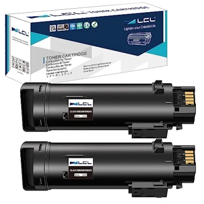 Immagine di LCL Compatibile Cartucce Toner 6510 6510DN 6510N WorkCentre 6515 6515DN Sostituzione per Xerox 6515/6515DN/6515 V/N /WorkCentre 6515DNI/6515DNM/6515N 106R03480 106R03476 5500Pagine (2 Nero)