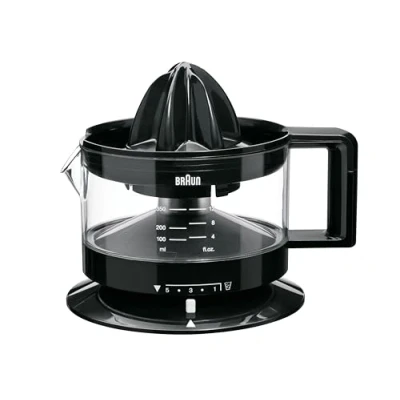 Immagine di Braun TributeCollection CJ3000 BK Spremiagrumi elettrico, 20 W, 350 ml, quantità polpa regolabile, adatto per lavastoviglie, nero