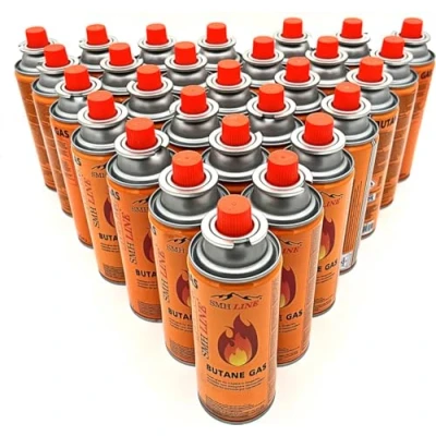 Immagine di SMH LINE® 28 cartucce a gas butano da 227 g, MSF 1A, bruciatore Bunsen, fornello campeggio, gas, per saldatura