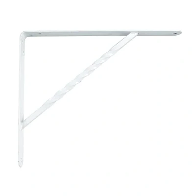 Immagine di Amig Staffa per mensole a muro Supporti Reggimensola Staffe in Acciaio Colore: Bianco Dimensioni: 200 x 150 Peso max: 225 kg